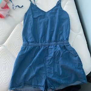 Denim romper